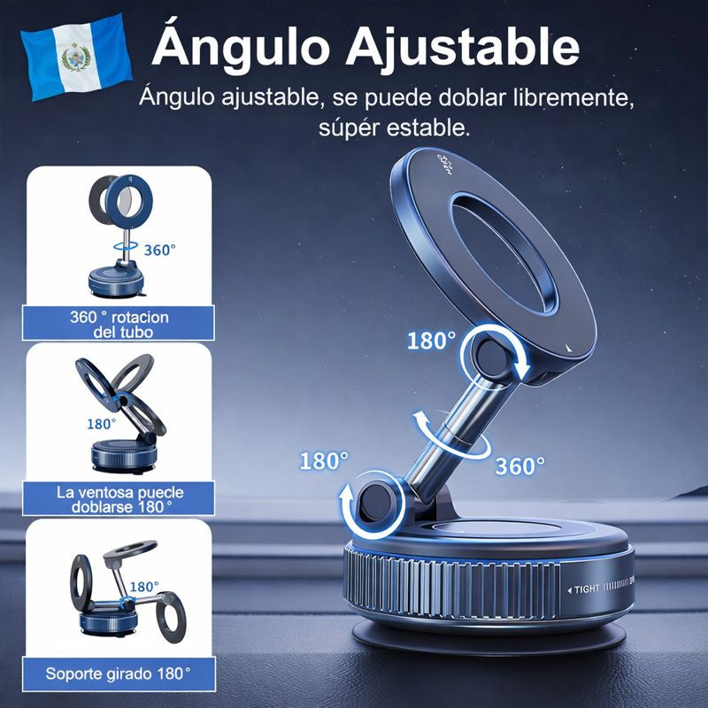🔥Oferta Relámpago🔥 Soporte de Celular para Auto con Succión al Vacío
